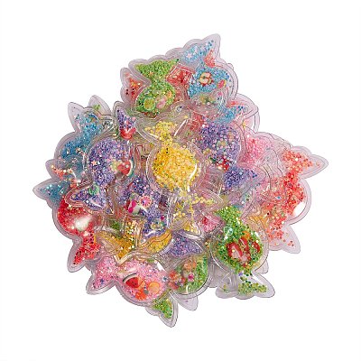 30Pcs 6 Color Plastic with Resin and Polymer Clay Accessories KY-CJ0001-35-1