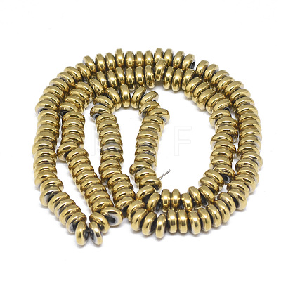 Electroplate Non-magnetic Synthetic Hematite Beads Strands G-T061-42G-1