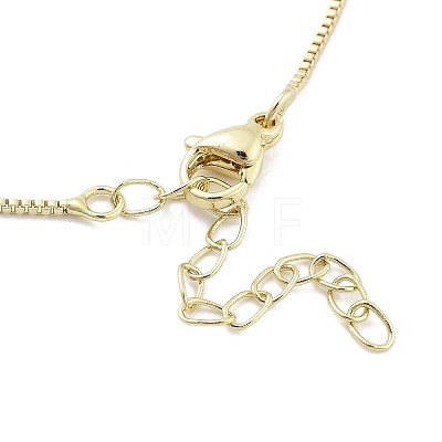 Brass Pendants Necklace NJEW-B101-02G-03-1