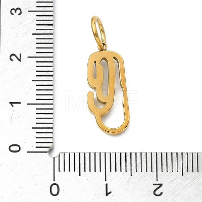 304 Stainless Steel Rhinestone Pendants STAS-A145-04F-G-1