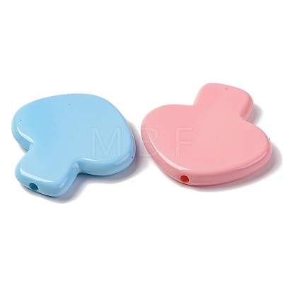 Baking Paint Opaque Acrylic Beads MACR-F080-18-1