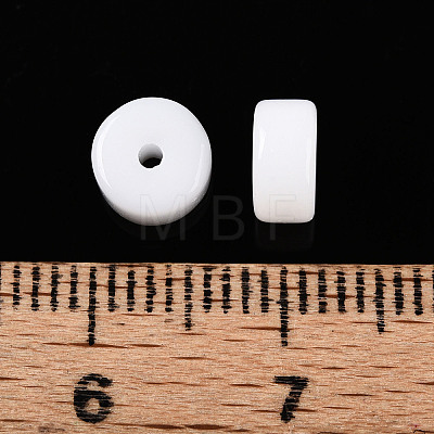 Opaque Solid Color Glass Beads X1-GLAA-N007-6x3mm-A10-1