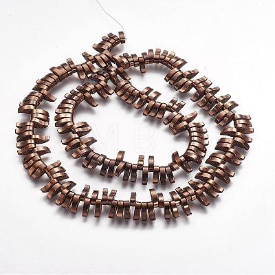 Non-magnetic Synthetic Hematite Beads Strands G-P218-12-05-1