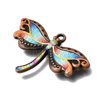 Alloy Enamel Pendants FIND-C097-01C-R-1