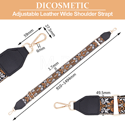 Bohemian Style Polyester Adjustable Webbing Bag Straps FIND-WH0418-24KCG-01-1