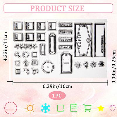 Clear Silicone Stamps DIY-WH0504-52A-1