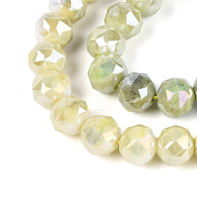 Anti-Tarnish Electroplate Glass Beads Strands GLAA-N010-10mm-12-1