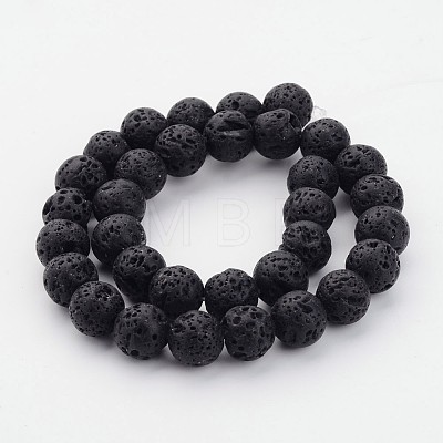 Natural Lava Rock Beads Strands G434-12-1