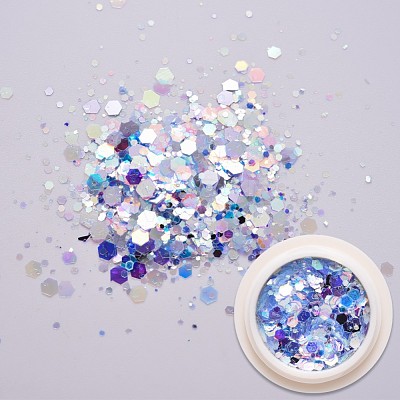 Holographic Nail Glitter Powder Flakes MRMJ-T063-361L-1