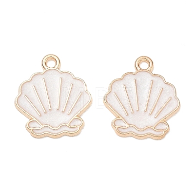 Alloy Enamel Pendants AL-CBAE435-16G-01-1