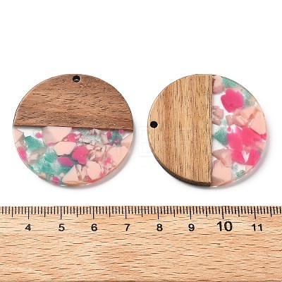 Resin and Walnut Pendants FIND-R051-05G-1