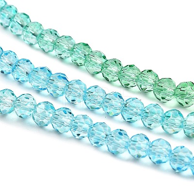 Transparent Painted Glass Beads Strands LS-DGLA-A034-T4mm-A17-1