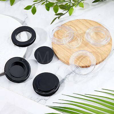 6Pcs 2 Colors PVC Patio Table Umbrella Hole Ring Plug and Caps FIND-FH0016-74-1