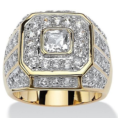 Alloy with Crystal Rhinestone Finger Rings for Men FS-WGD5024-02-1