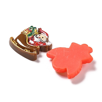Christmas Theme Opaque Resin Cabochons CRES-M012-03-1