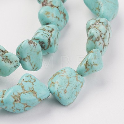 Natural Green Turquoise Beads Strands X-G-N0312-01-1
