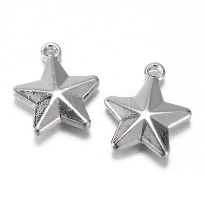 201 Stainless Steel Charms STAS-G081-09P-1
