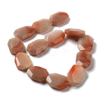 Natural Red Aventurine Beads Strands G-M429-A01-01-1