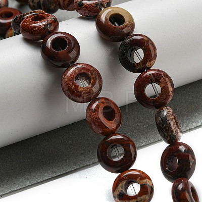 Natural Red Rainbow Jasper Beads Strands G-P536-A09-01-1