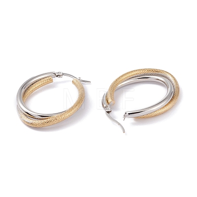 304 Stainless Steel Hoop Earrings EJEW-F272-03GP-1