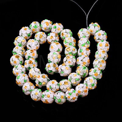 Handmade Lampwork Beads Strands LAMP-N021-015A-06-1