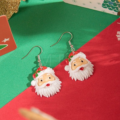 Imitation Leather & Resin Dangle Earrings FS-WG3DD99-02-1