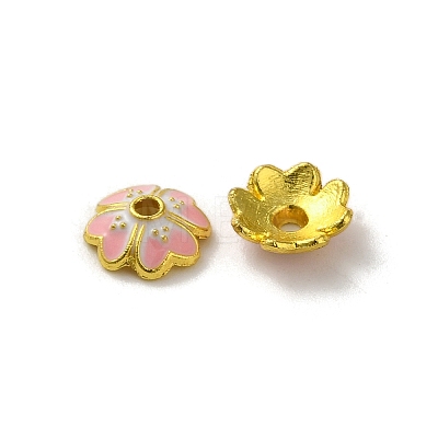 Alloy Enamel Beads Caps FIND-G074-02D-1