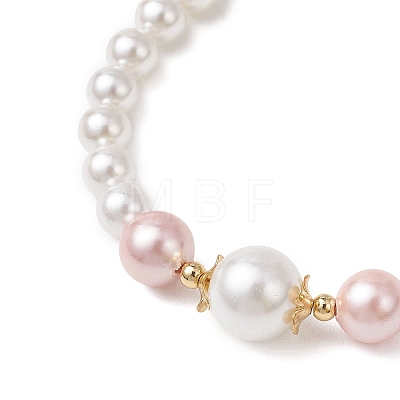 Shell Pearl Beaded Bracelets for Women BJEW-JB12960-1