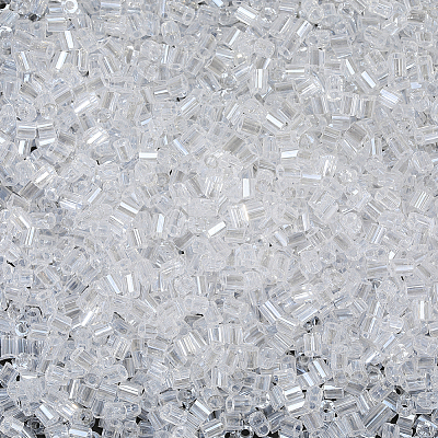 90G Pearlized Glass Bugle Beads SEED-PA0001-21-1