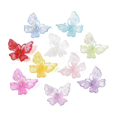 Transparent Plastic Pendants KY-N025-44-1