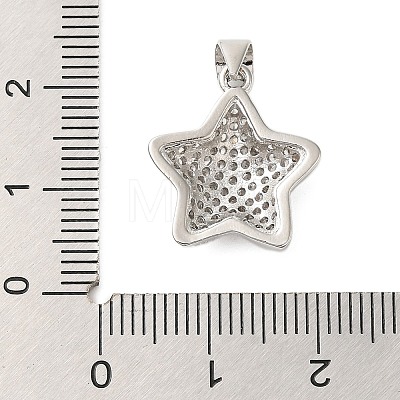 Brass Micro Pave Cubic Zirconia Pendants KK-A228-03P-1