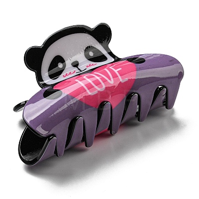 Panda Shape PVC Claw Hair Clips PHAR-P008-A04-1