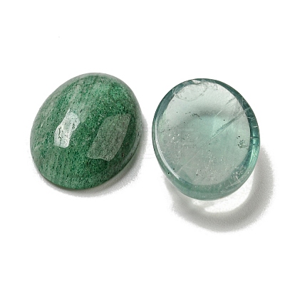 Natural Green Fluorite Cabochons G-C115-01A-09-1