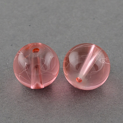 Drawbench Transparent Glass Beads Strands GLAD-Q012-10mm-01-1