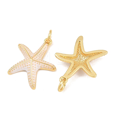 Brass Enamel Pendants KK-CBAEBFB-14G-01-1