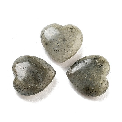 Heart Natural Labradorite Worry Stone G-C134-06A-17-1