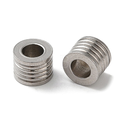 304 Stainless Steel European Beads STAS-Z045-04P-1