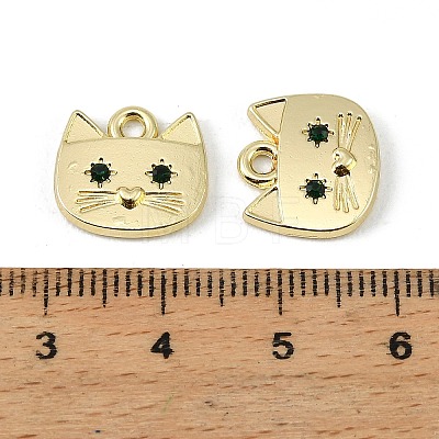Alloy Micro Pave Sea Green Cubic Zirconia Pendants FIND-H024-15G-1