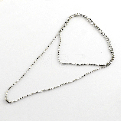 304 Stainless Steel Ball Chain Necklace Making NJEW-R225-07-1