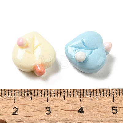 Pearlized Opaque Resin Decoden Cabochons RESI-R448-03-1