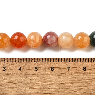 Dyed Natural Malaysia Jade Beads Strands G-G021-02C-21-1