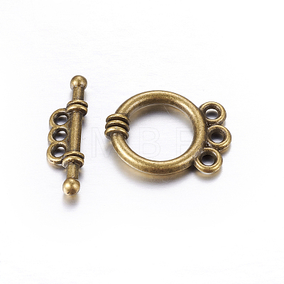 Tibetan Style Alloy Toggle Clasps LS-MLF10795Y-NF-1