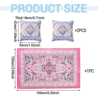 Turkish Style Mini Nylon Carpets AJEW-TA0003-66D-1