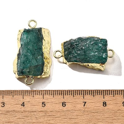 Raw Rough Natural Dyed Quartz Crystal Links Connector Charms G-K189-04LG-01-1