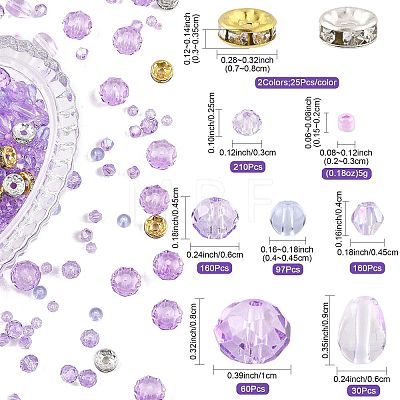 Baking Paint & Transparent Glass Beads DIY-FS0010-57-1