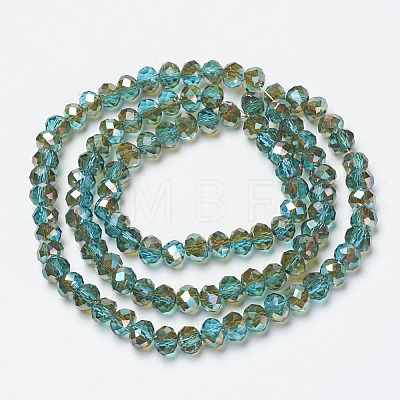 Electroplate Glass Beads Strands EGLA-A034-T1mm-J06-1