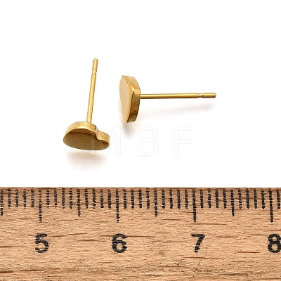 304 Stainless Steel Stud Earrings EJEW-P262-01G-1