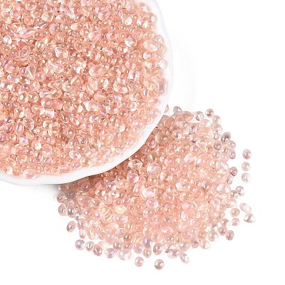 Transparent Electroplate Glass Beads EGLA-Q138-01L-1