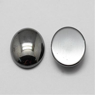 Non-magnetic Synthetic Hematite Cabochons G-P162-04-18x25mm-1