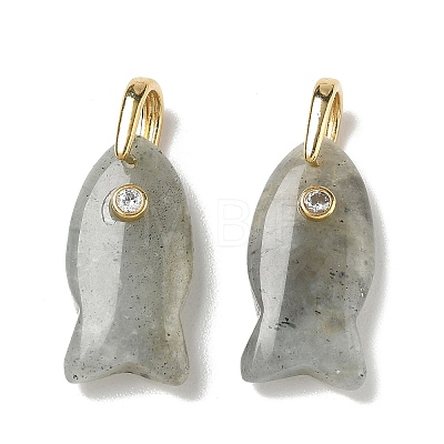 Natural Labradorite Pendants G-A297-01G-15-1